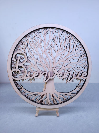 Panneau décoratif thème arbre de vie