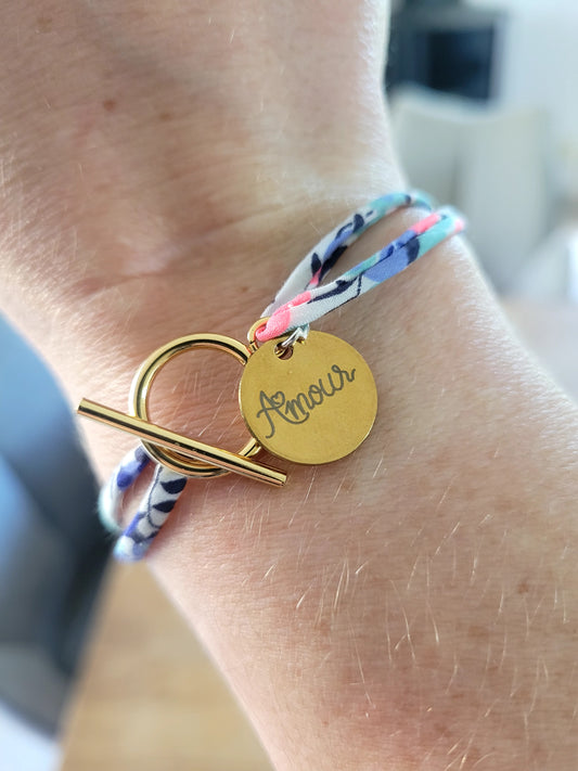 Bracelet tissu personnalisable