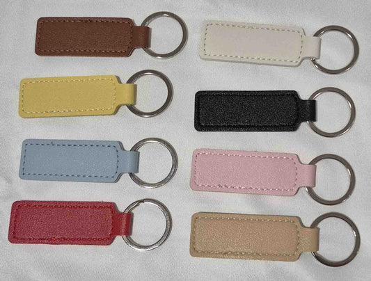 Porte-clé cuir rectangle