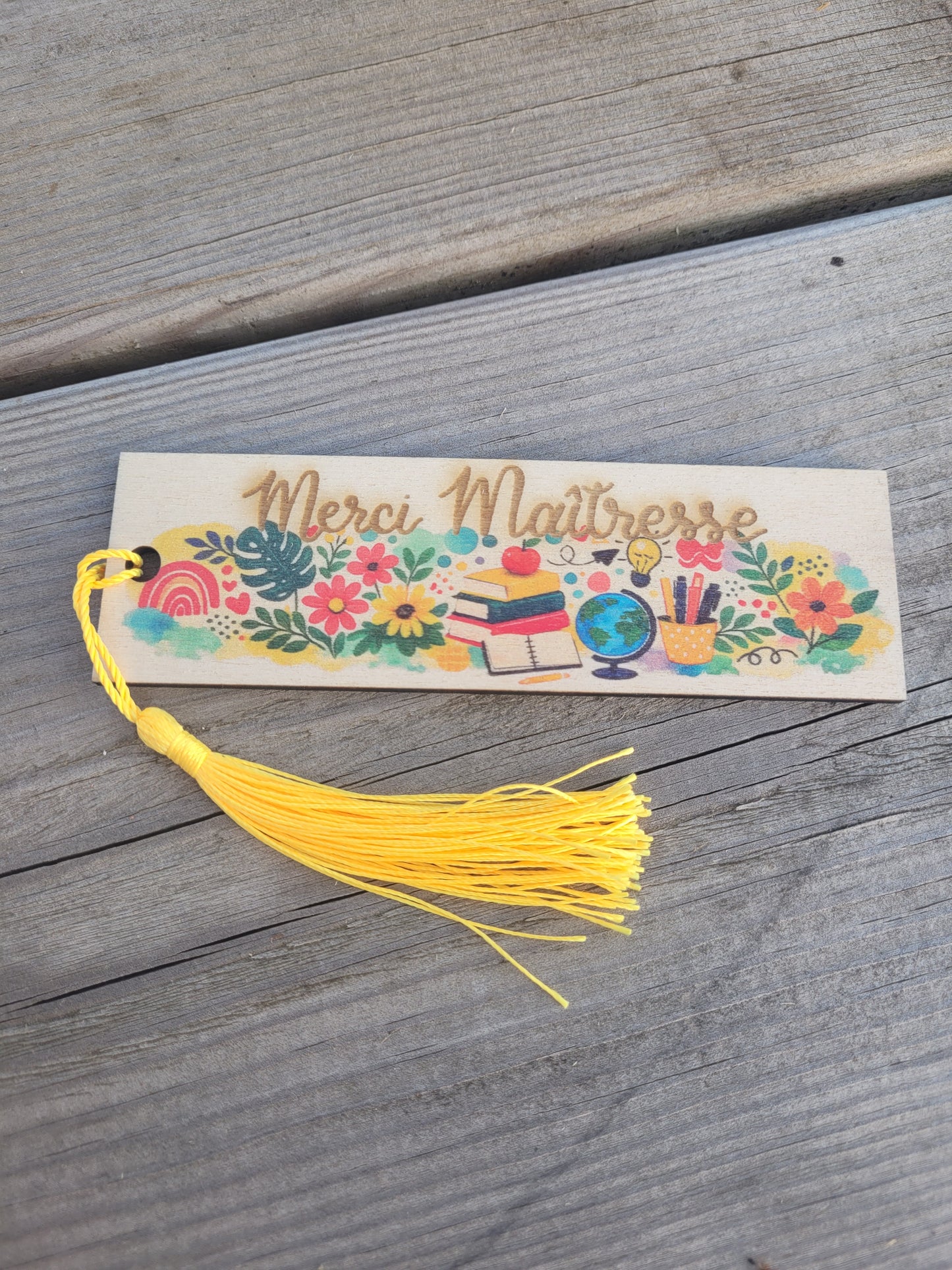 Marque-page en bois