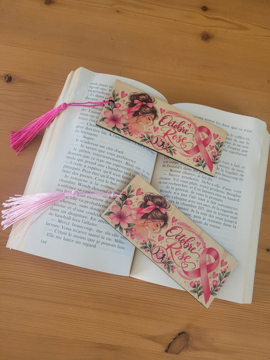 Marque-page Octobre Rose