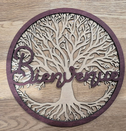 Panneau décoratif thème arbre de vie