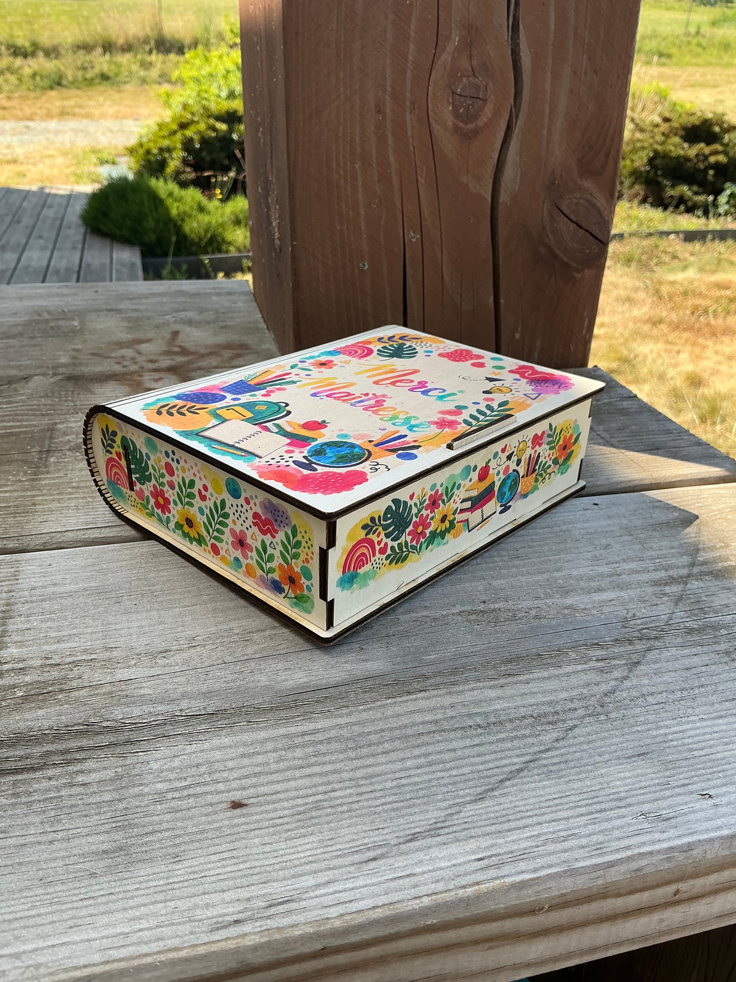 Boîte de rangement en forme de livre