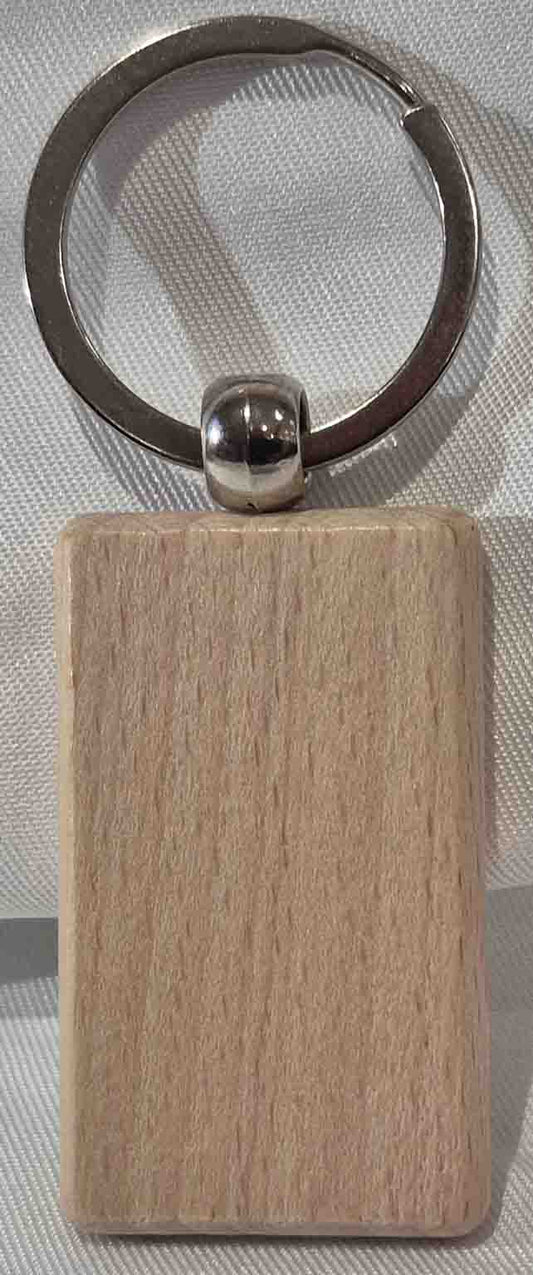 Porte-clé bois rectangle