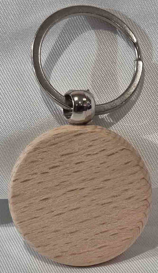 Porte-clé bois rond