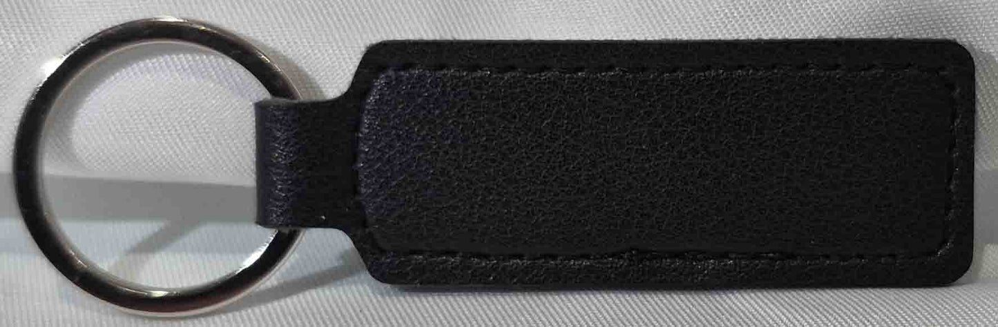 Porte-clé cuir rectangle