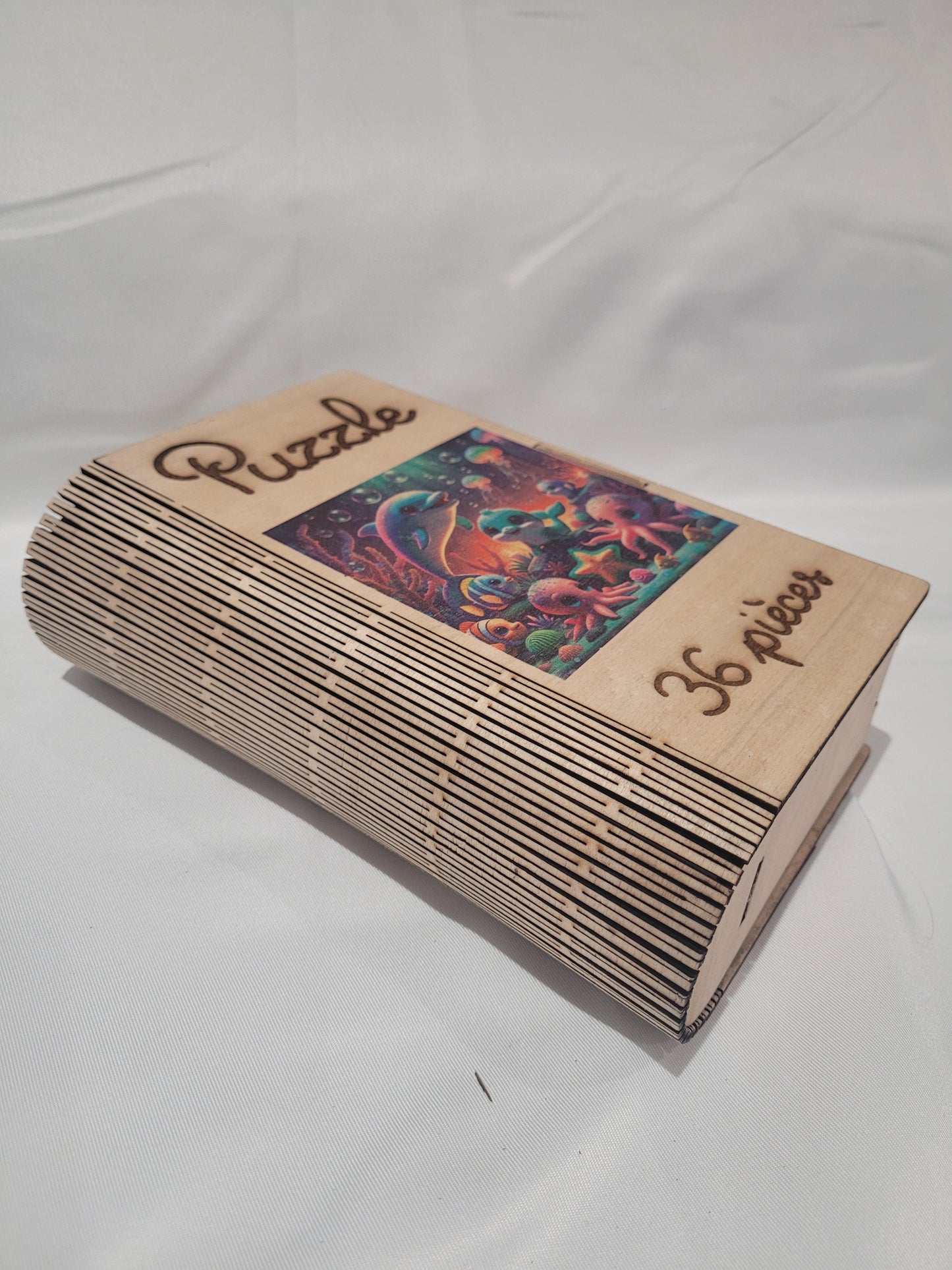 Puzzle en bois avec boite de rangement