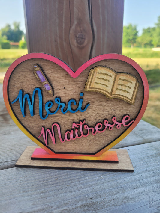 Décoration en bois à poser