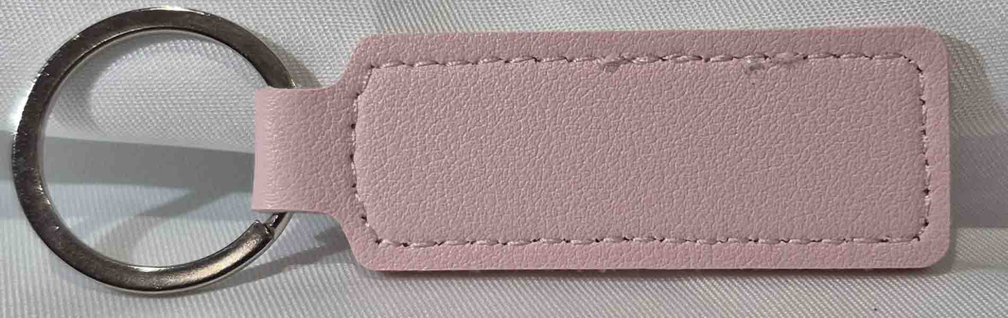 Porte-clé cuir rectangle